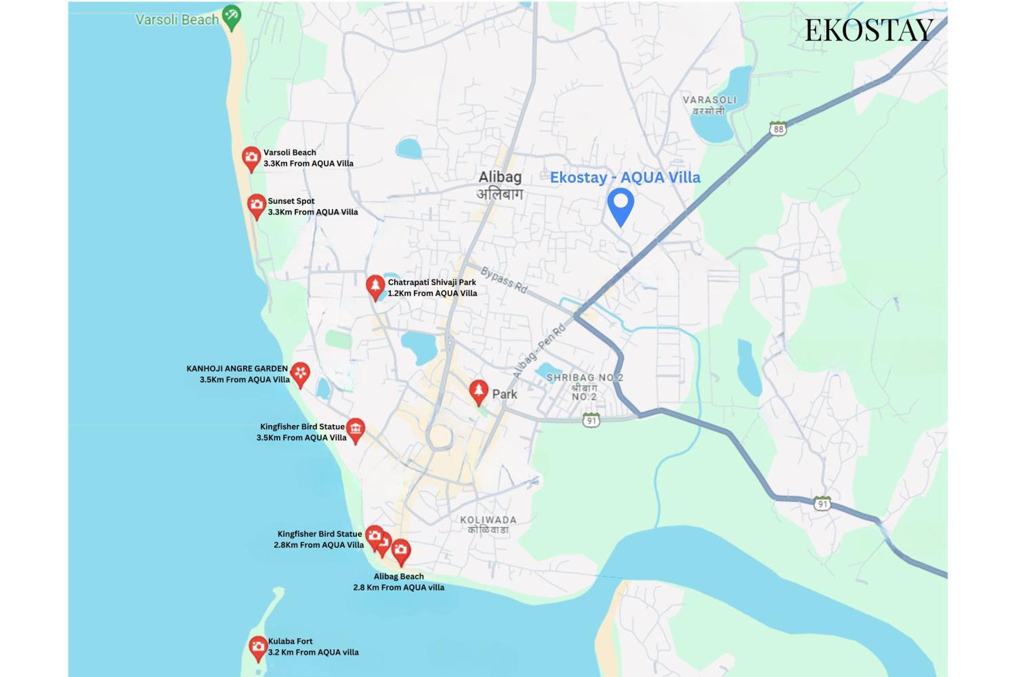 Ekostay - Aqua Villa Alībāg Zewnętrze zdjęcie